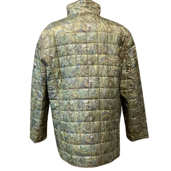 NWT Liz Claiborne | Reversible Quilted Coat and Paisley Print Size XL - Picture 3 of 14